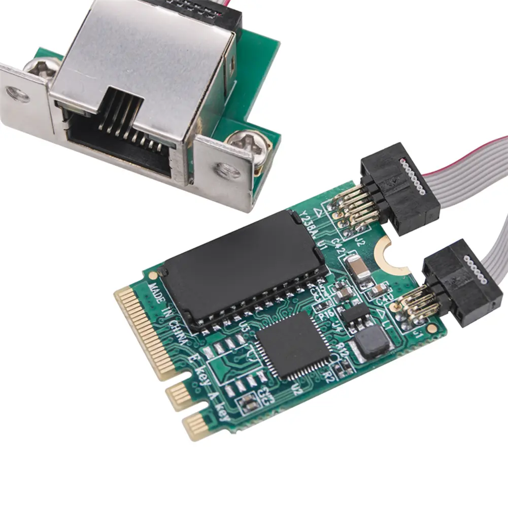M.2 Gigabit Ethernet Network Card RTL8125BG Chip M2 RJ45 Network Adapter Mini PCIE PCIE Bus Network Card