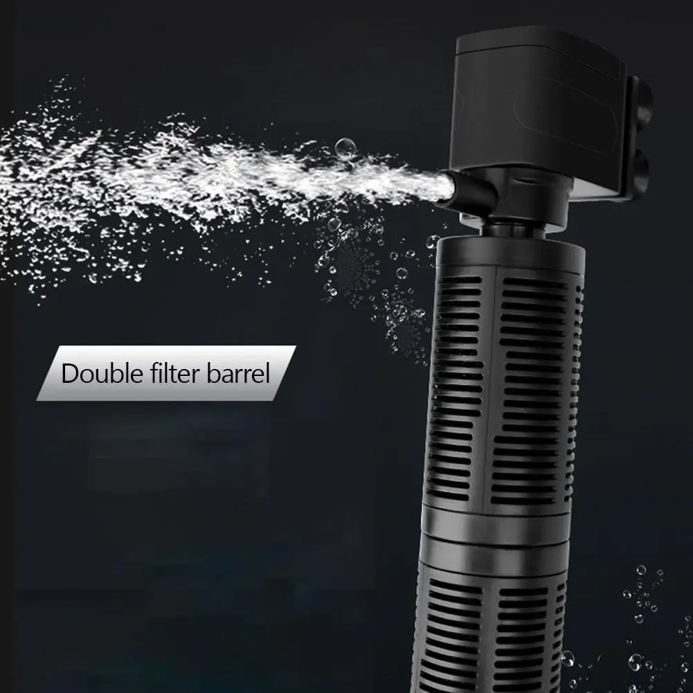 3 in 1 Mini Aquarium Filter Waterproof Aquarium Water Purifier Aquarium Air Pump Submersible Water Purifier Aquarium Accessories