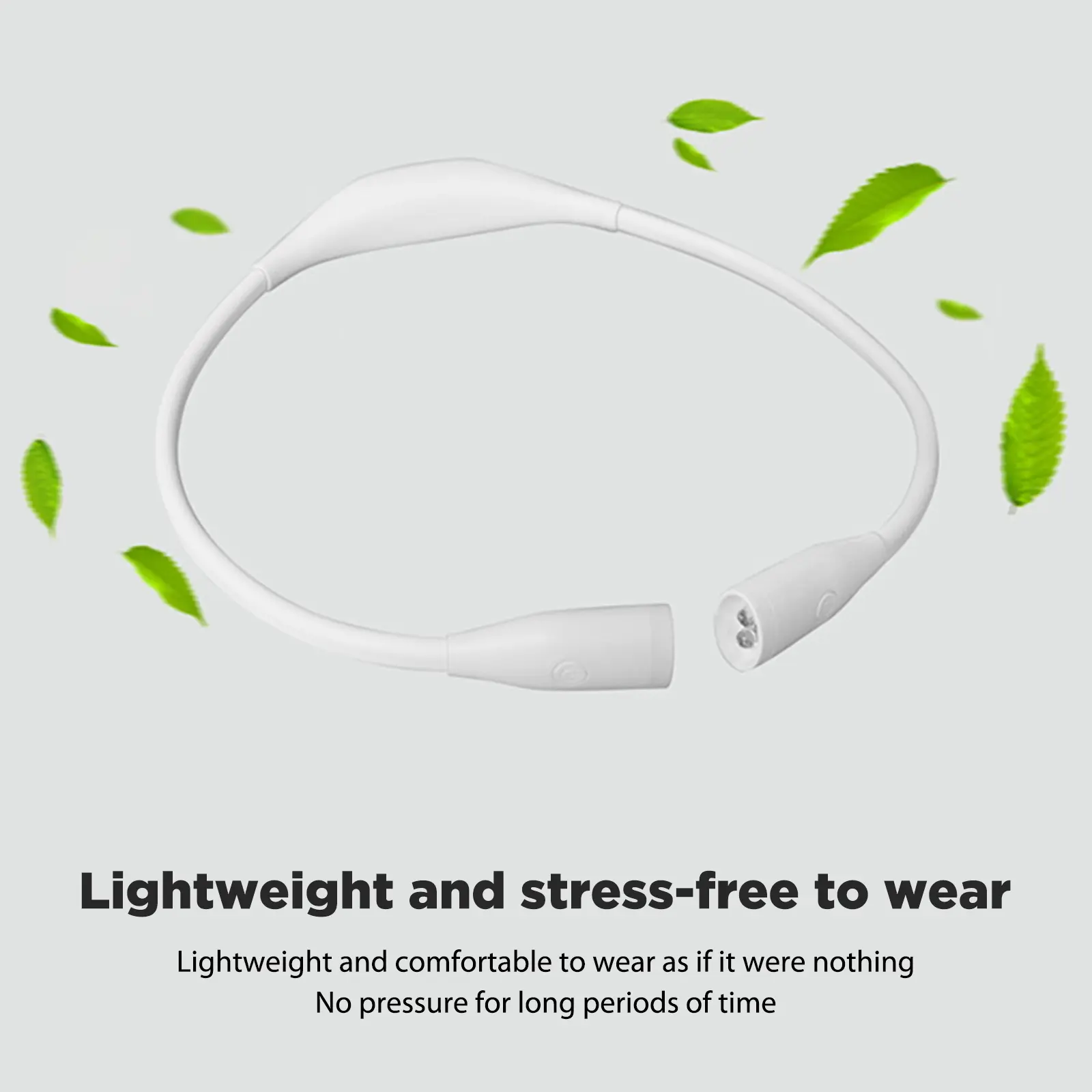 USB LED Book Light Rechargeable Night Run Lamp Stepless Dimming Flashlight 360-degree Adjustment Hands Free for Outdoor Lighting