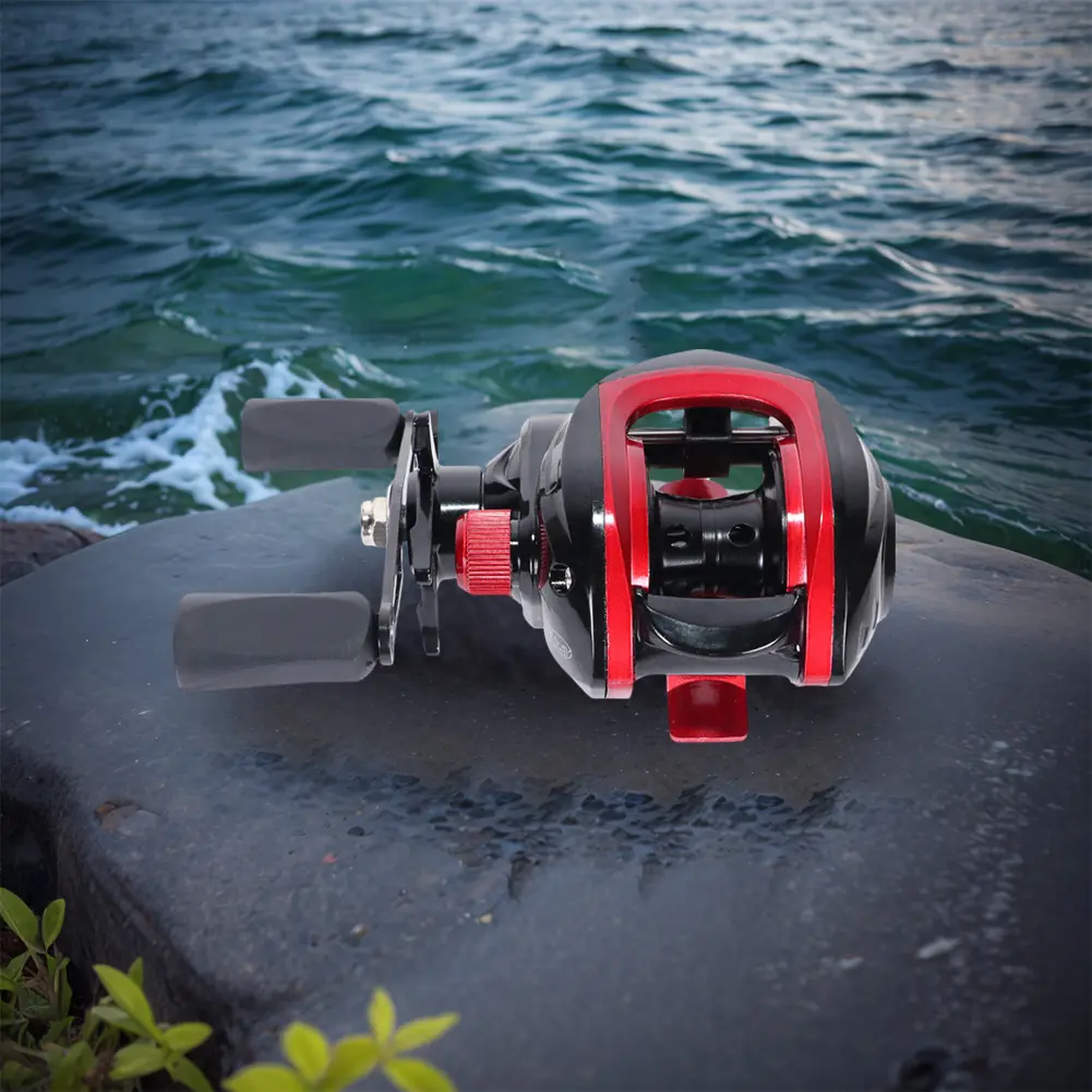 Baitcasting Reel 7.2/1 Gear Ratio Baitcasting Fishing Reel Magnetic Brake System High Speed Fishing Reel Right Left Hand