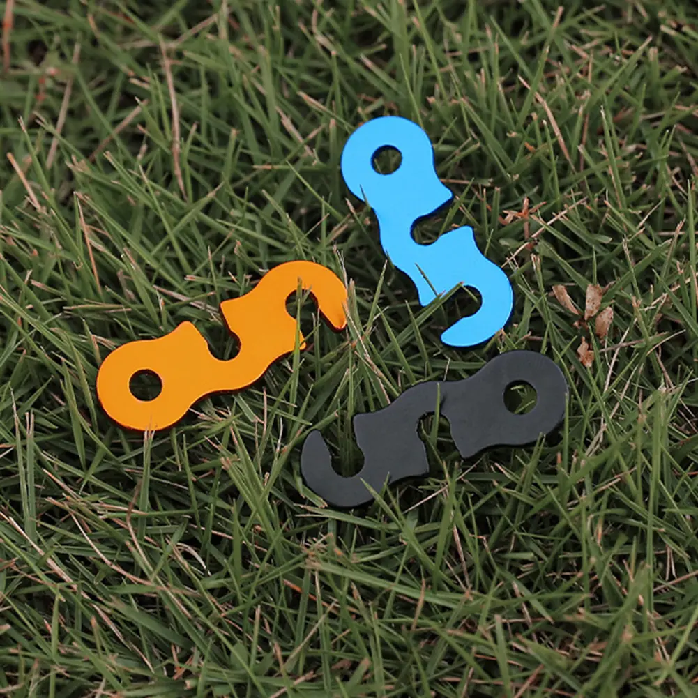 10/20pcs Tent Wind Rope Buckle Antislip Camping Hiking Tightening Hook Wind Rope Buckles Tensioners Fastener Kit