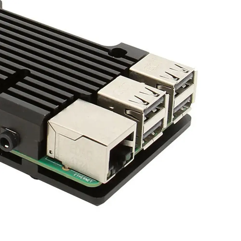 Case Metal Case Box Shell Cooling Fan Aluminum Alloy Heatsink without Dual Cooling Fan for Raspberry Pi 3 Model B B+