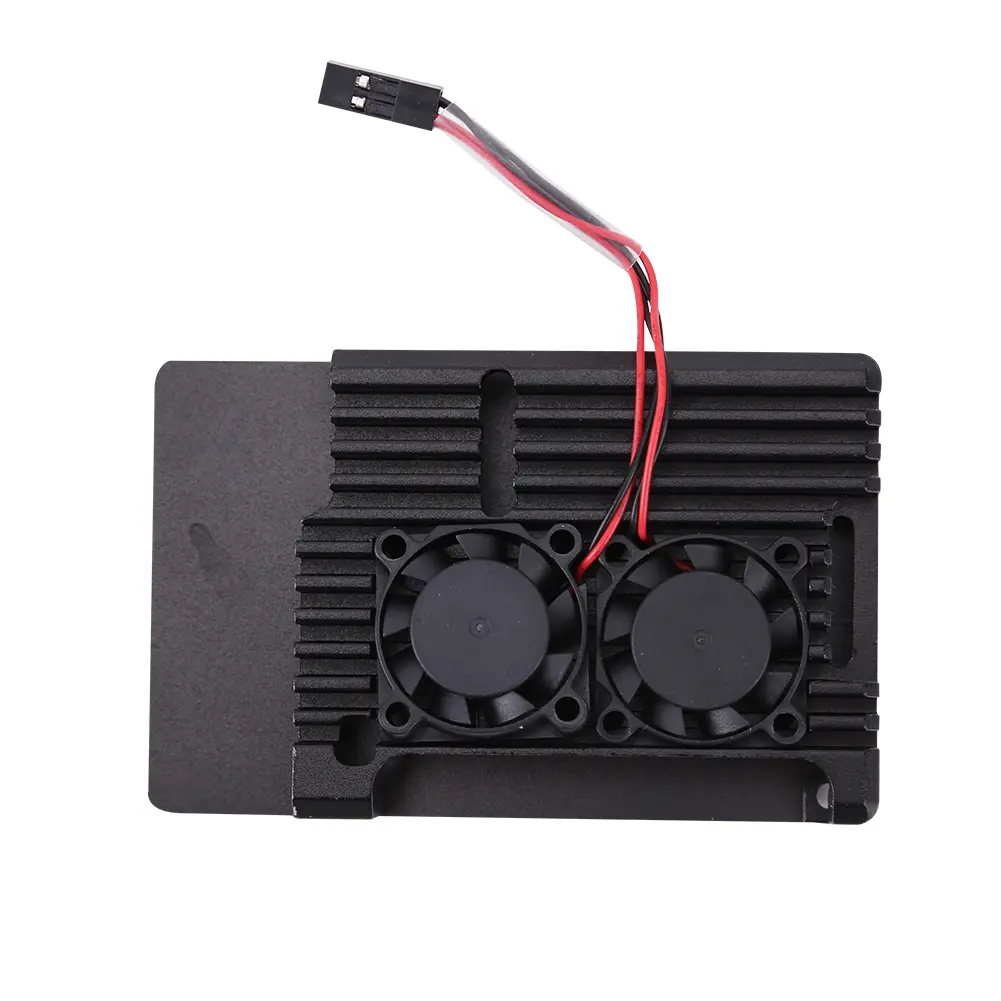 Case Metal Case Box Shell Cooling Fan Aluminum Alloy Heatsink without Dual Cooling Fan for Raspberry Pi 3 Model B B+