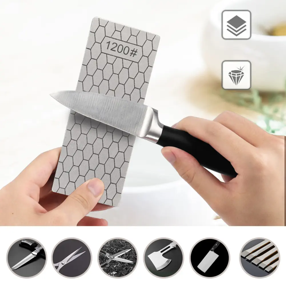 Practical Diamond Sharpening Kitchen Gadgets for Outdoor Camping Multipurpose Sharpening Stone Cooking Accessories Gadgets Tools