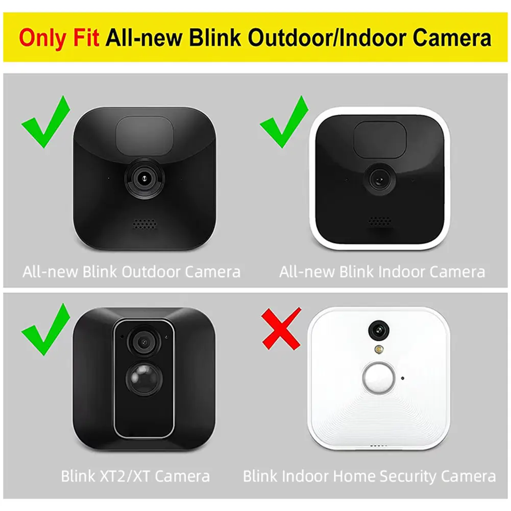 1/3Pcs Silicone Camera Protective Case Weatherproof Protective Skin Cover Anti-UV with Hat Brim for Blink Outdoor/Indoor/XT1/XT2