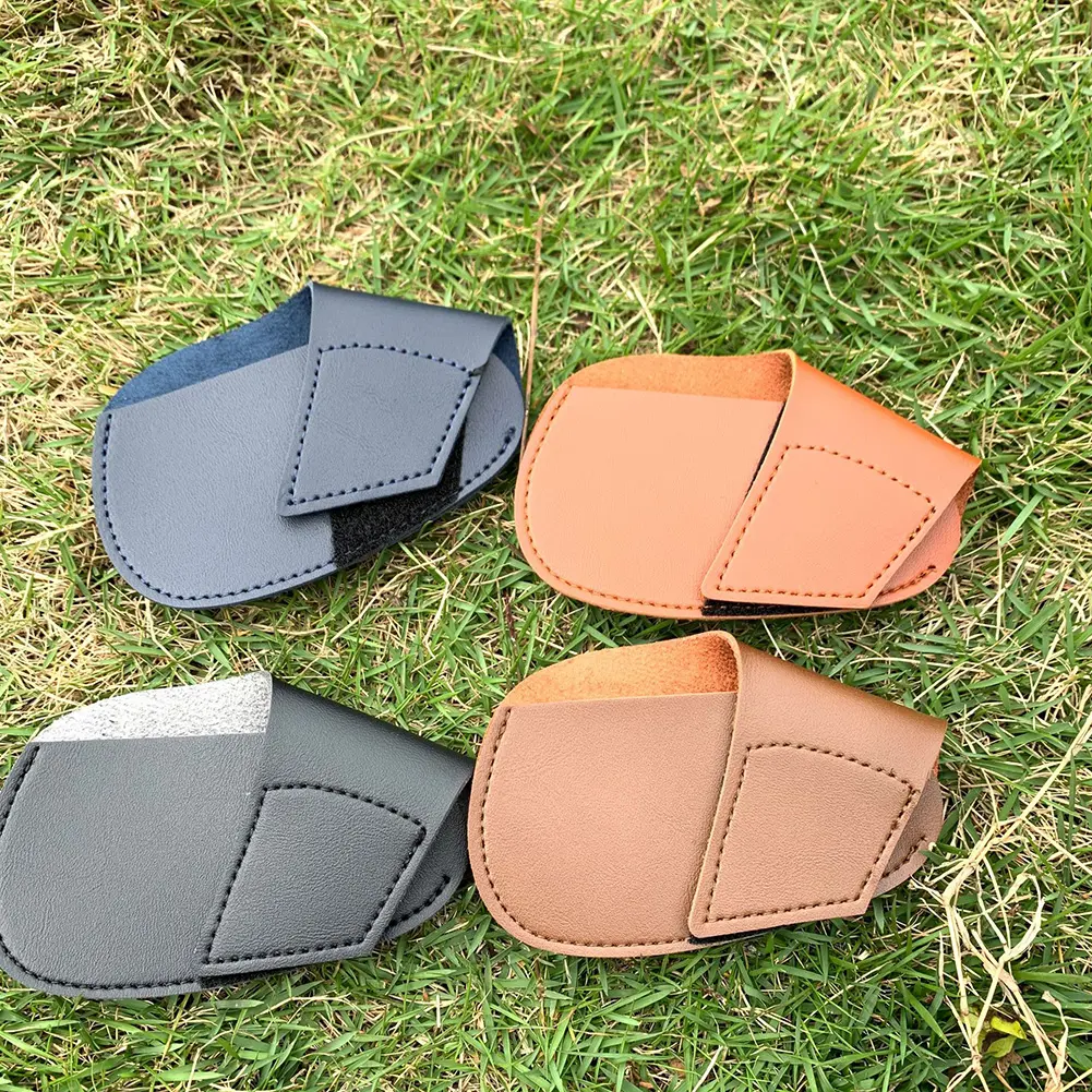 Portable Golf Head Covers Golf Accessoires Lightweight Golf Head Leather Cover for Golfers