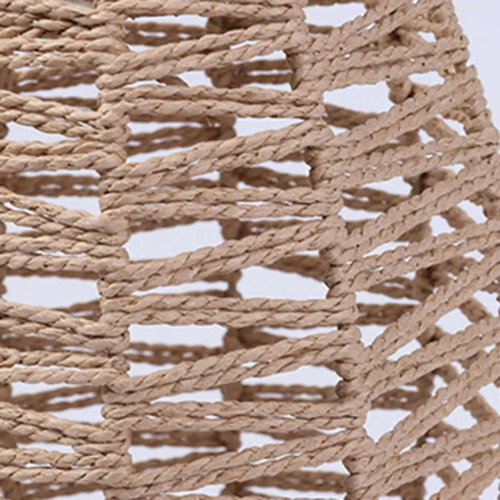 1/2Pcs Simulated Rattan Hanging Lampshade Rustic Ceiling Light Cover Handmade Woven Lamp Shade for Living Room Bedroom Hotel