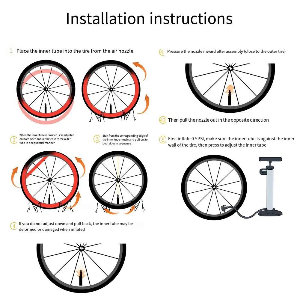 700Cx35-50C/29 Inch Ultralight Bike Inner Tube with 45mm/65mm Presta Valve Road MTB Bicycle TPU Inner Tire Super Light Tube