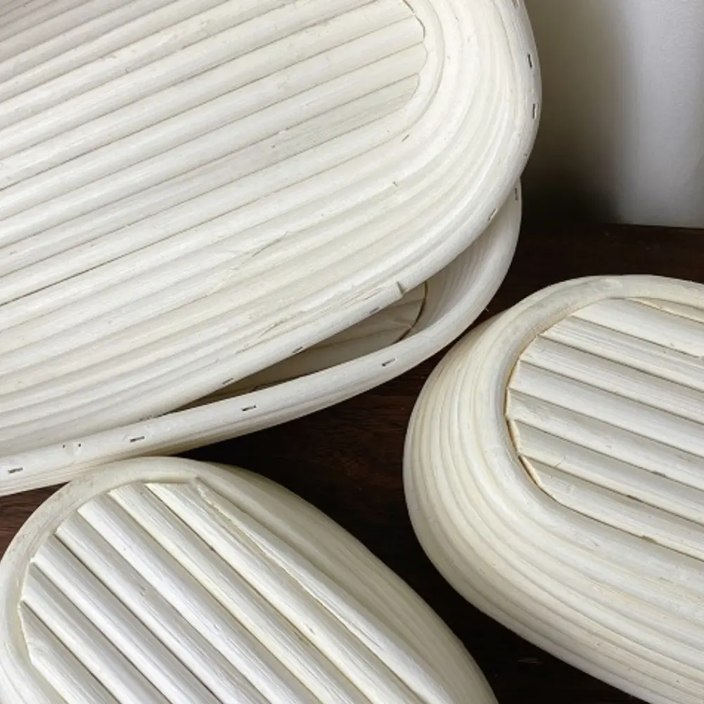 Oval Banneton Brotform Baking Supplies Rattan Bread Fermentation Baskets Bowl Woven Dough Bread Proofing Baskets Kitchen Gadgets