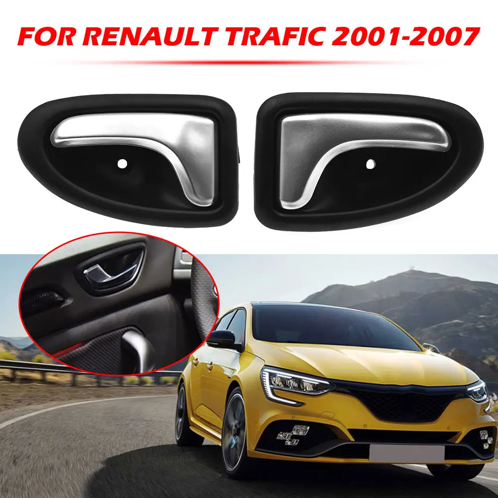 Interior Door Handle Replacement for Renault Clio II Megane I Scenic I Chrome