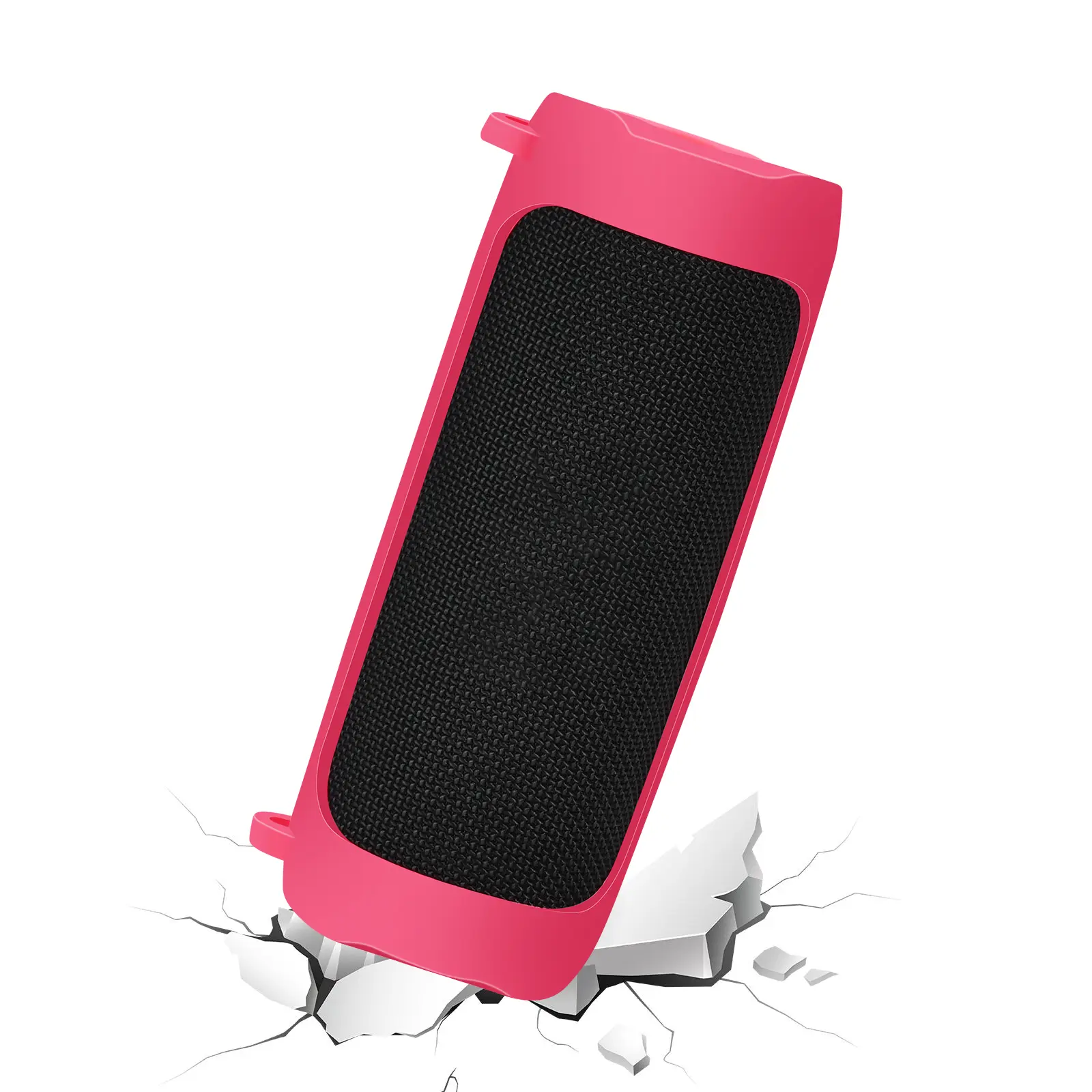 Silicone Speaker Protective Case with Carabiner Waterproof Bluetooth-compatible Speaker Cover Portable for JBL Flip 6/Flip 5