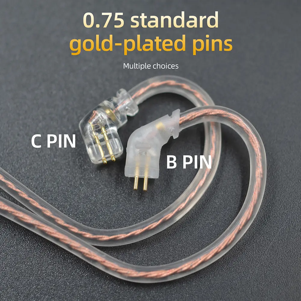 1/2/3/4/5/10pcs KZ Original Cable High-Purity Copper Twist Earphone Wire For ZS3 ZS4 EDX ZSN ZST ASX EDX ZSX CA4 C12 C16 ZAX C10