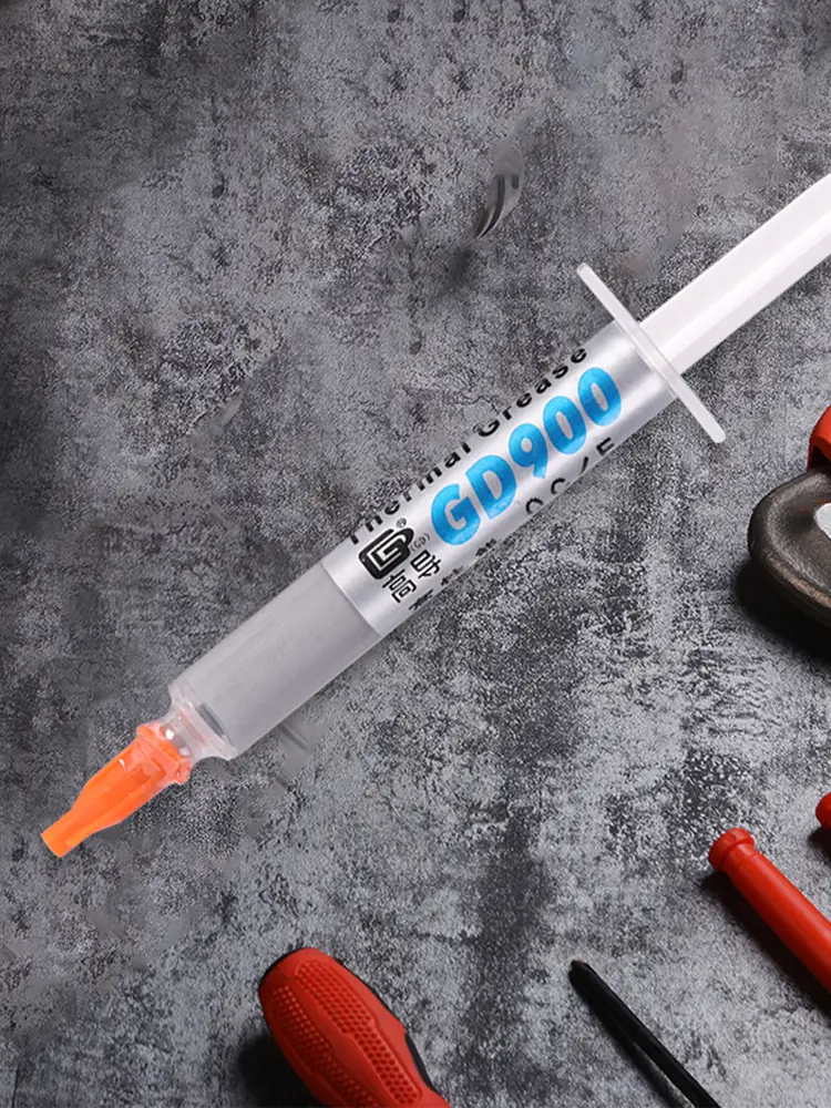 GD900 Thermal Conductive Grease Paste Net Weight 3 Grams Silicone Plaster Heat Sink Compound for PC/CPU/GPU/LED