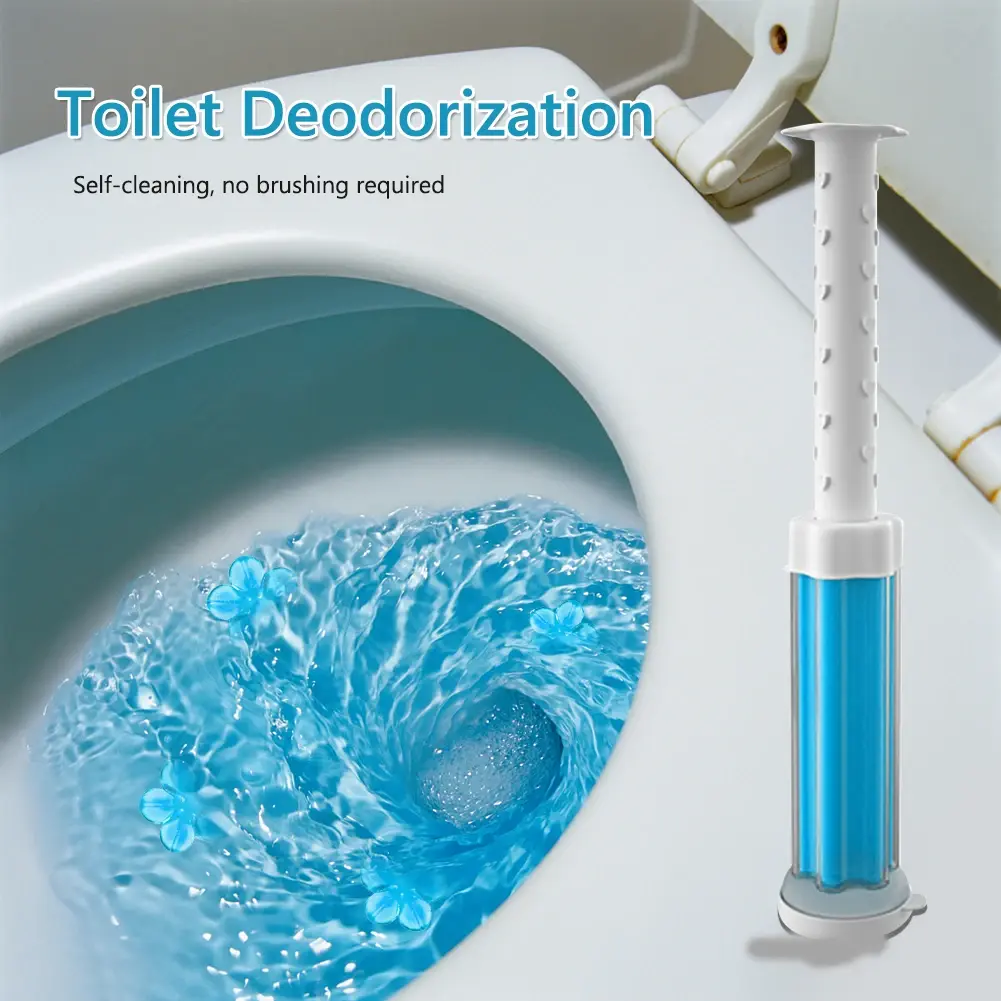 Toilet Cleaner Gel Remove Odors Leave Flower Aromatic Toilet Gel No Traces Comfortable Smell for Household Cleaning Products