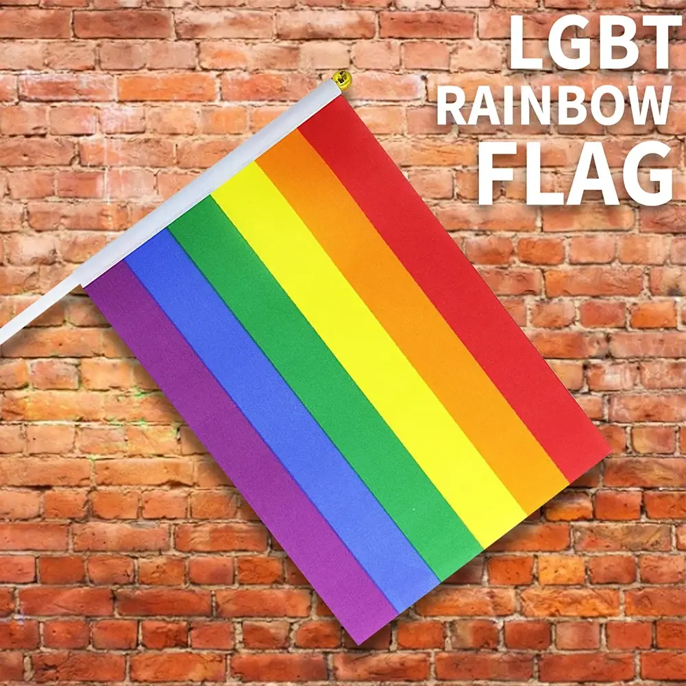 90X150cm Gay Progress Pride Rainbow Flag Lesbian Love Equal Banner UV Fade Proof Canvas Header Double Stitched for Wall and Pole