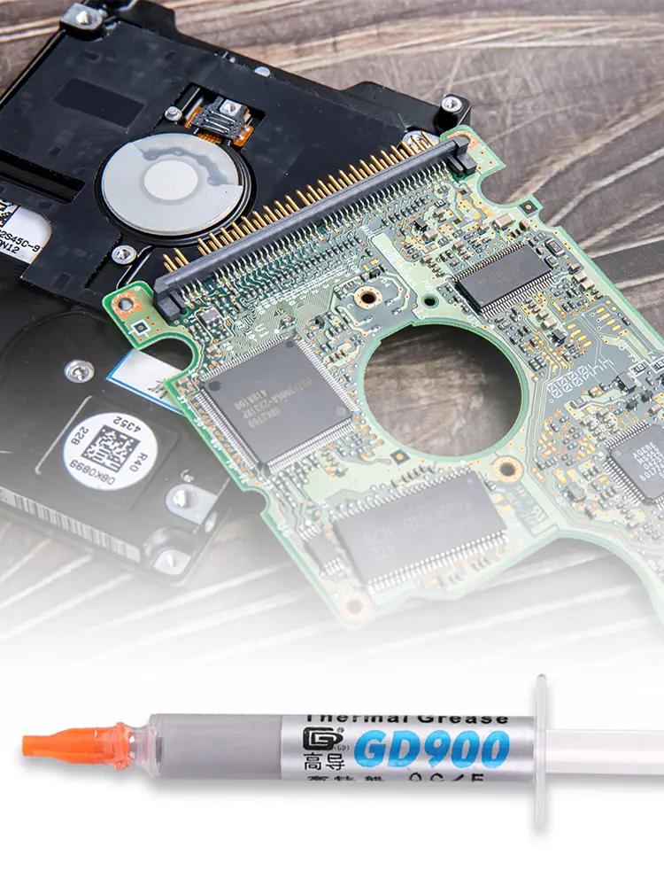 GD900 Thermal Conductive Grease Paste Net Weight 3 Grams Silicone Plaster Heat Sink Compound for PC/CPU/GPU/LED