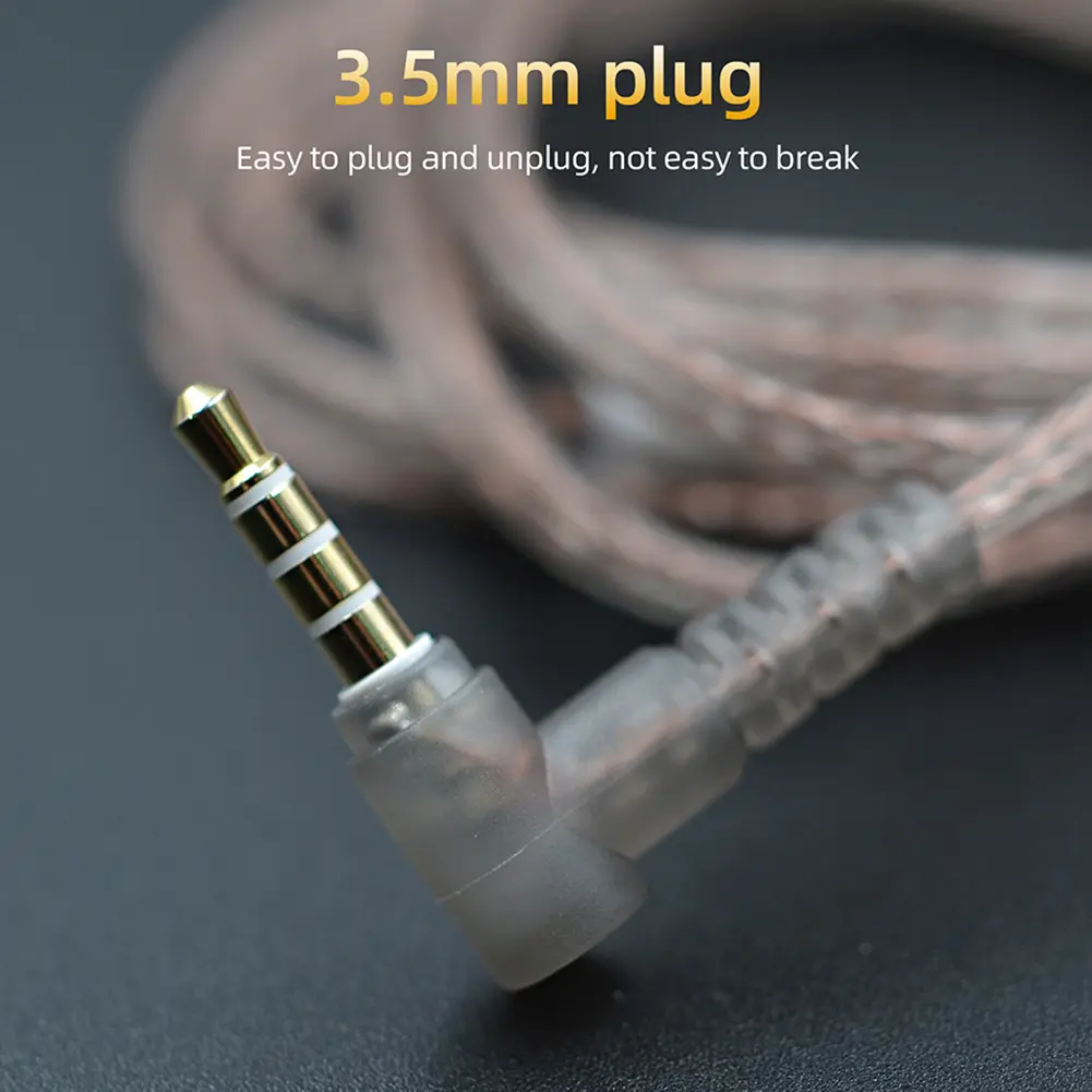 1/2/3/4/5/10pcs KZ Original Cable High-Purity Copper Twist Earphone Wire For ZS3 ZS4 EDX ZSN ZST ASX EDX ZSX CA4 C12 C16 ZAX C10