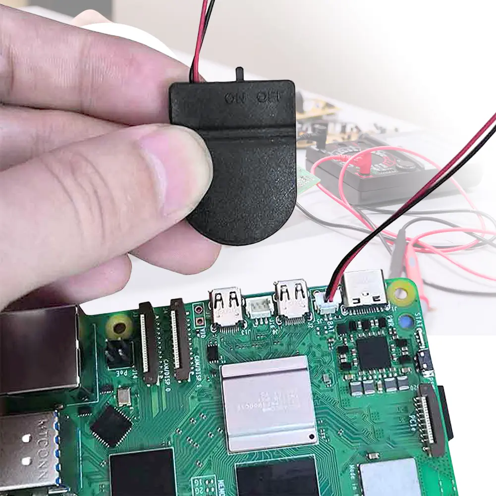 1-5PCS For Raspberry Pi 5 RTC Battery Box Battery Case with Battery/without Battery Battery Holder for RPI 5 Pi5