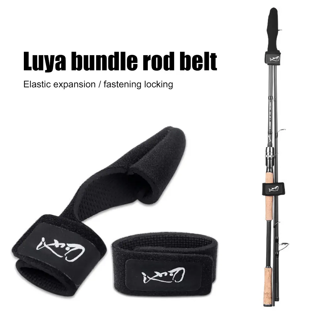 Fishing Rod Tip Protective Cover Elastic Fishing Rod Tie Wrapping Band Belt Fishing Pole Fastening Strap Fishing Rod Accessories