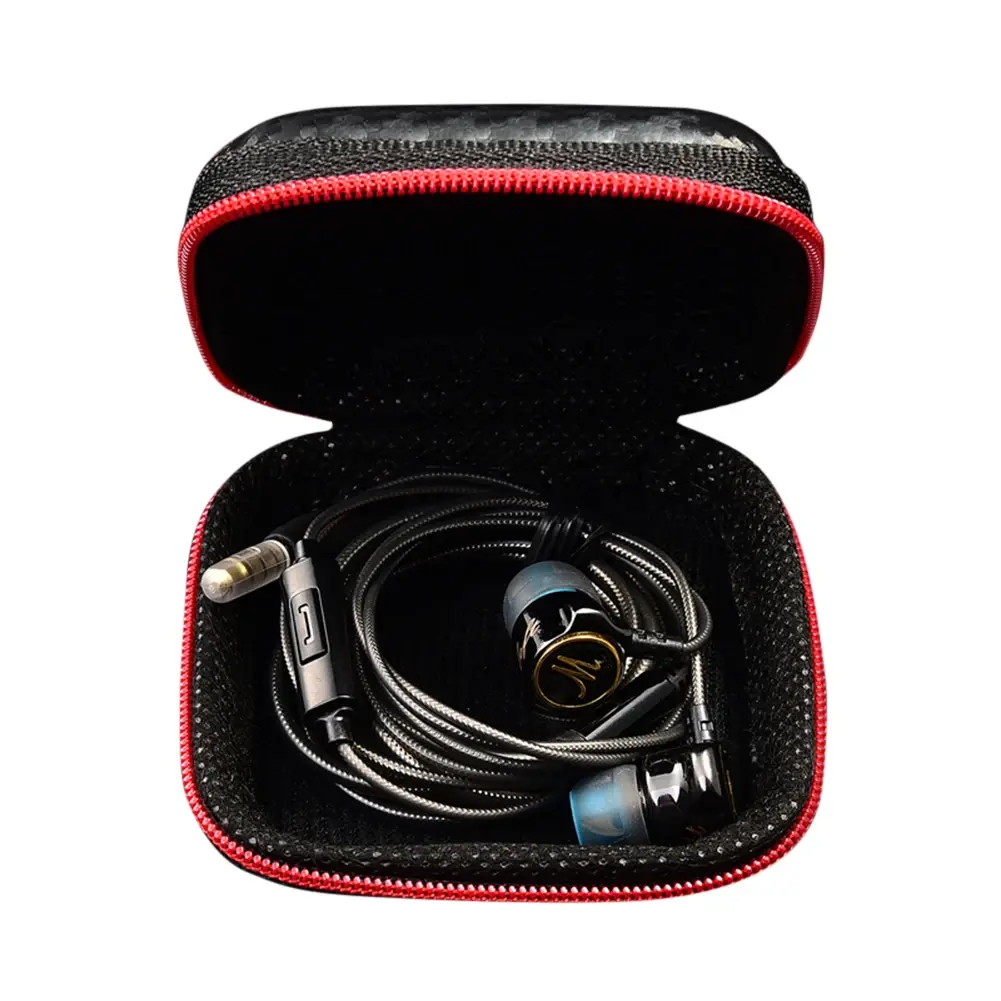 Wireless Headset Storage Box EVA Earphone Charging Cable Storage Case Anti-Pressure Wear-resistant Anti-fall Protection Pouch