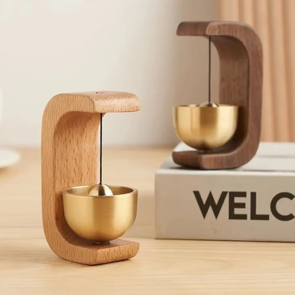 1-3PCS Wood Doorbell Chimes Magnetic Hanging Decor Japanese Style Doorbells Loud Door Bell Wind Loud Door Bell Home Decor