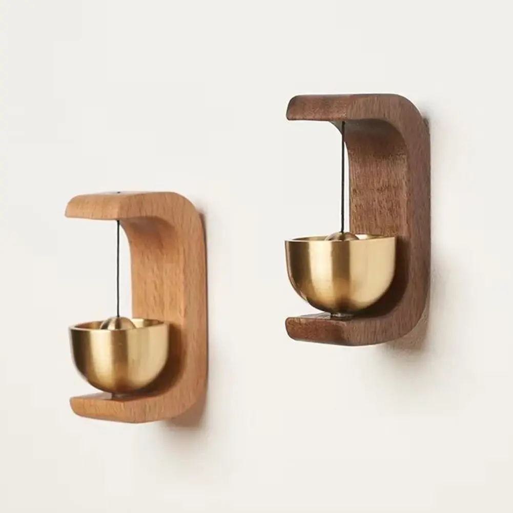 1-3PCS Wood Doorbell Chimes Magnetic Hanging Decor Japanese Style Doorbells Loud Door Bell Wind Loud Door Bell Home Decor