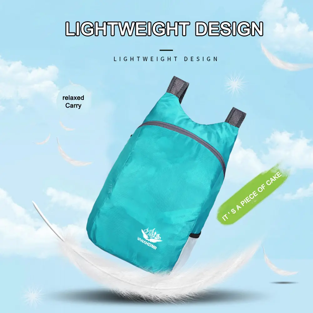 Nylon Sports Daypacks Breathable Foldable Ultralight Backpacks Waterproof Lightweight for Men Women for Climbing Trekking