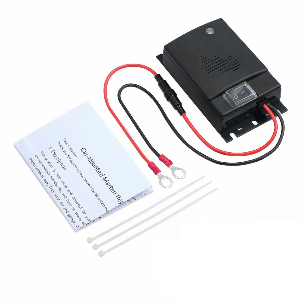 Car Ultrasound Mouse Repeller Intelligent Sensor Trucks Outdoor Safety Alert Device Circuit Protection Self-Check Mode Low Power