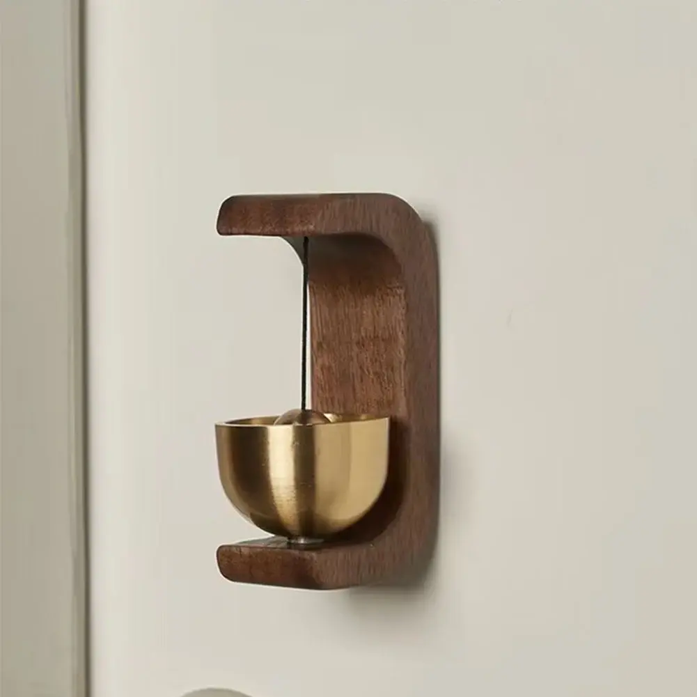 1-3PCS Wood Doorbell Chimes Magnetic Hanging Decor Japanese Style Doorbells Loud Door Bell Wind Loud Door Bell Home Decor