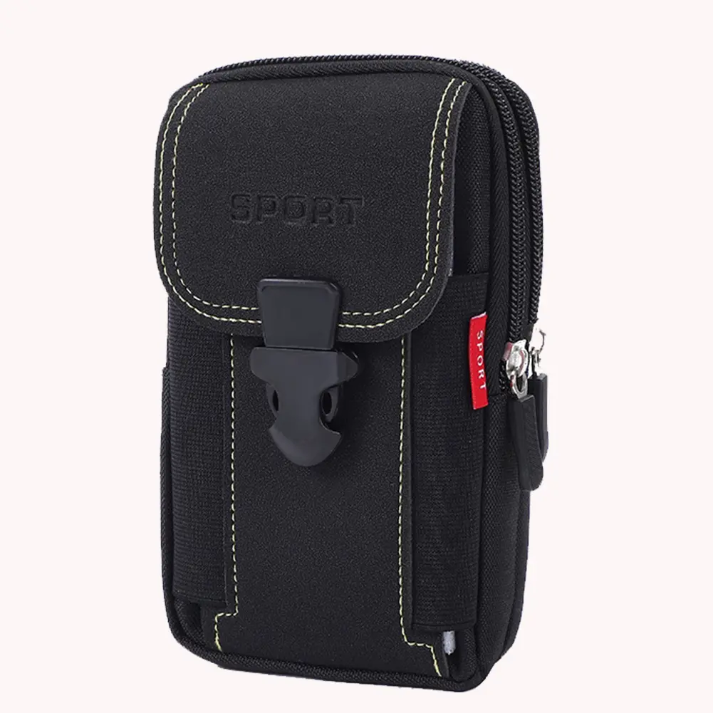 Running Pouch Travel Camping Bags Outdoor Men Canvas Waist Bag Pocket Sport Phone Purse Travel Zip Belt Bum Pouch