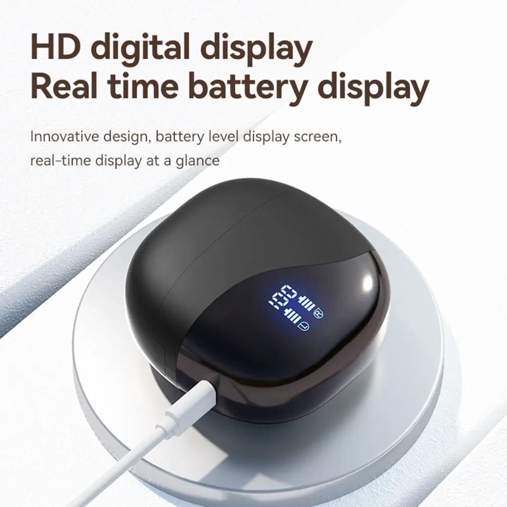 Intelligent Translator Earbuds Bluetooth-Compatible 5.4 Noise Cancelling Real Time AI Translator Earbuds Ear Hook Two-Way Voice