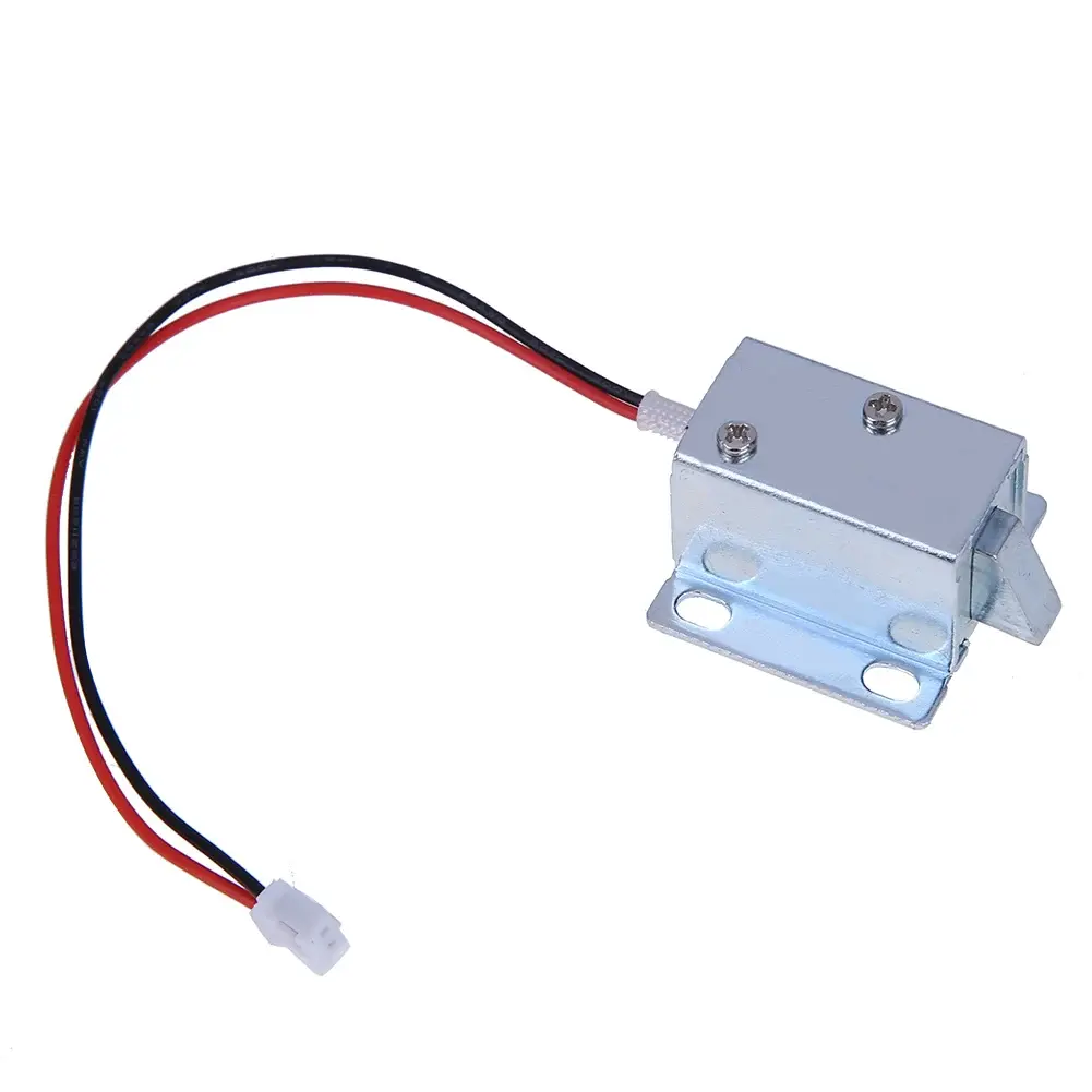 1-5pcs DC12V Electric Lock Anti-vibration Universal Electric Solenoid Lock Low Power Consumption Smart Electromagnetic Locks