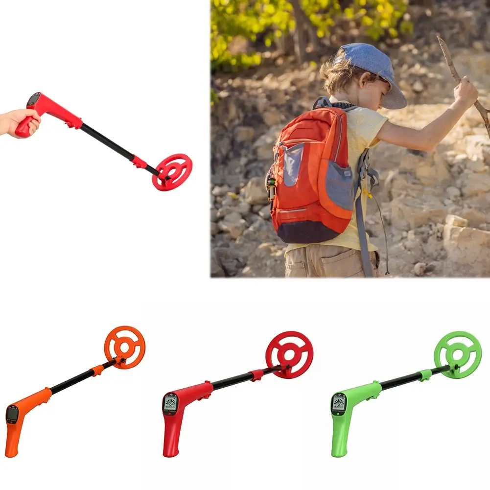 Metal Detector High Precision Underground Gold Metal Detector Outdoor Treasure Hunt Toy Childrens Science Detector Gift for Kids