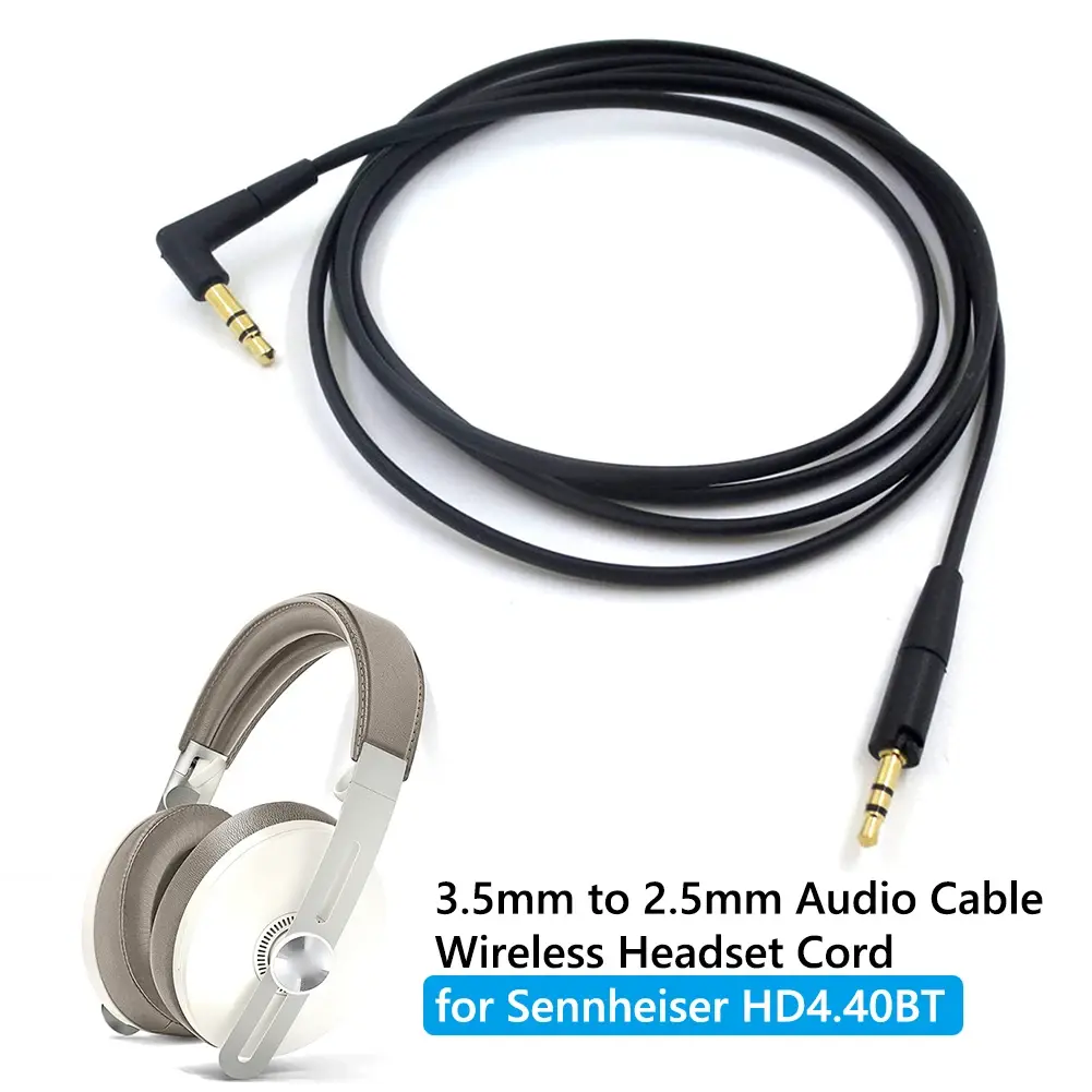 Replacement  Repair Parts Audio Cable For Sennheiser HD400S HD350BT HD4.30 HD4.40BT HD4.50BTNC HD450BT HD458BT Headphones