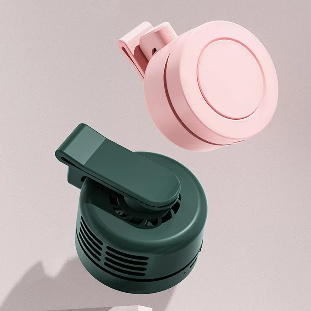 Electric Air Cooling Fan 3 Speeds Bladeless Hanging Fan Portable Mini Air Conditioning Fan 900mAh for Outdoor Home Working