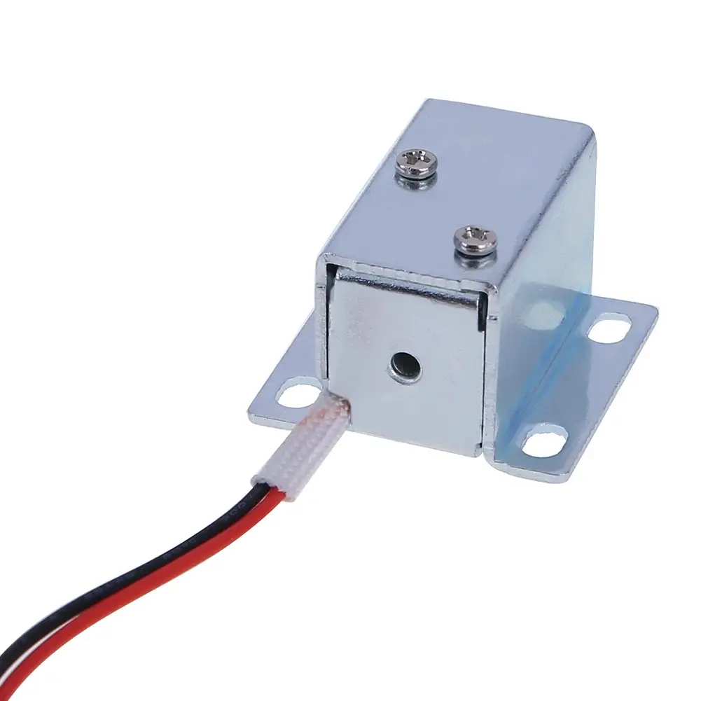 1-5pcs DC12V Electric Lock Anti-vibration Universal Electric Solenoid Lock Low Power Consumption Smart Electromagnetic Locks