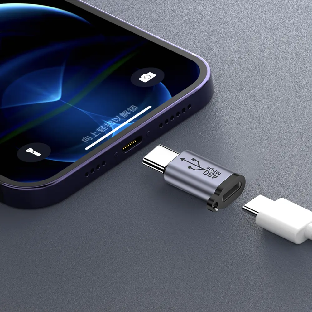 Type C Female to Micro USB/TypeC Female to Mini USB/Micro USB Female to Type C/Micro USB Female to Mini USB Connector Adapter