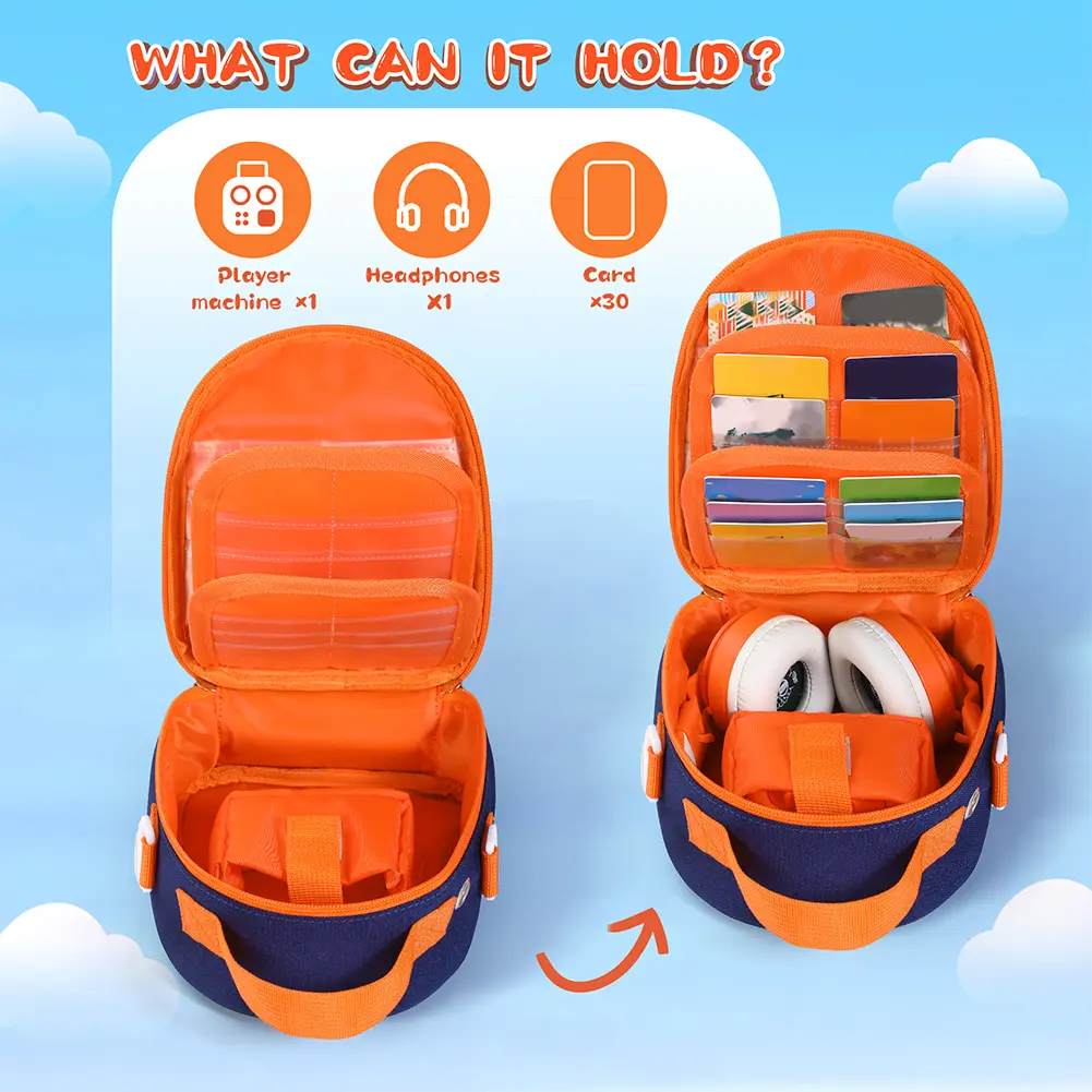 Carrying Case for Yoto Mini (2024 Edition) Travel Storage Bag w/ Shoulder Strap