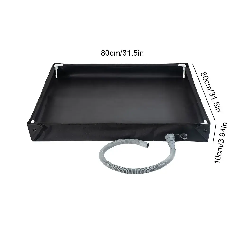 Portable Shower Base with Drain Hose Outdoor Tent Shower Tray Foldable Shower Pan for RV Outdoor Camping Shower Beach Pet Bath