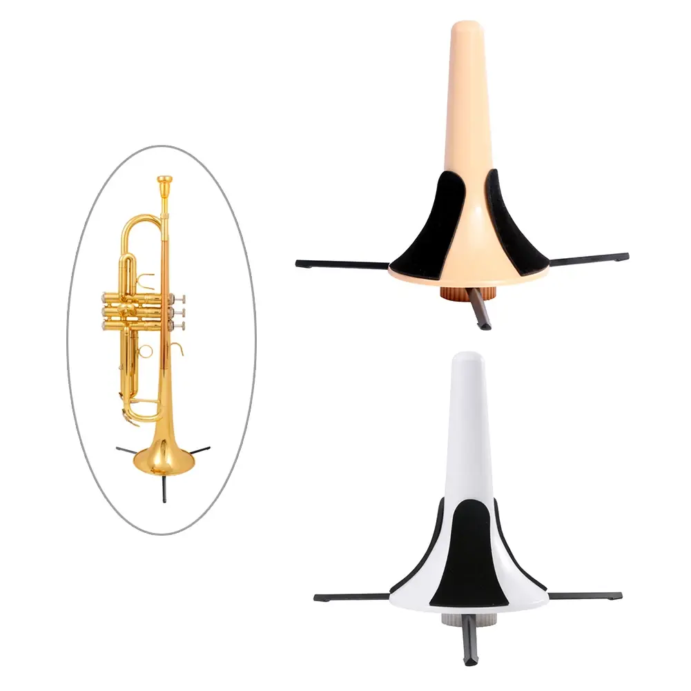 Trumpet Tripod Holder Foldable Stand Portable Trumpet Holder Metal Brass Leg Instrument Accessories Musical Rack Holder