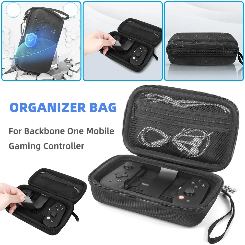 Portable Case Bag for Backbone One EVA Hard Carry Storage Bag Dustproof Scratchproof for iPhone/iPad/PC MFI Game Console