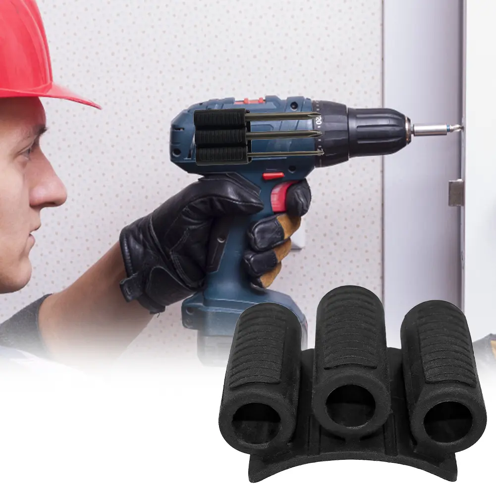 Bit Gripper High Strength Adhesive Drill Add-on Bits Holders Mount Attachment Driver Bits Side Holder of Power Drill Or Driver