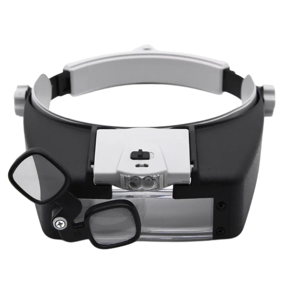 Head Mount Magnifier Glasses 1.5X 1.5X 6X 8X Loupe Helmet Magnifying Glass Multifunctional Wearable Magnifier for Reading Repair