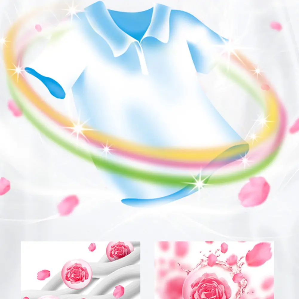 100Pcs Detergent Liquid Capsule Ball Anti Static Laundry Scent Booster Beads Lasting for Washing Machine