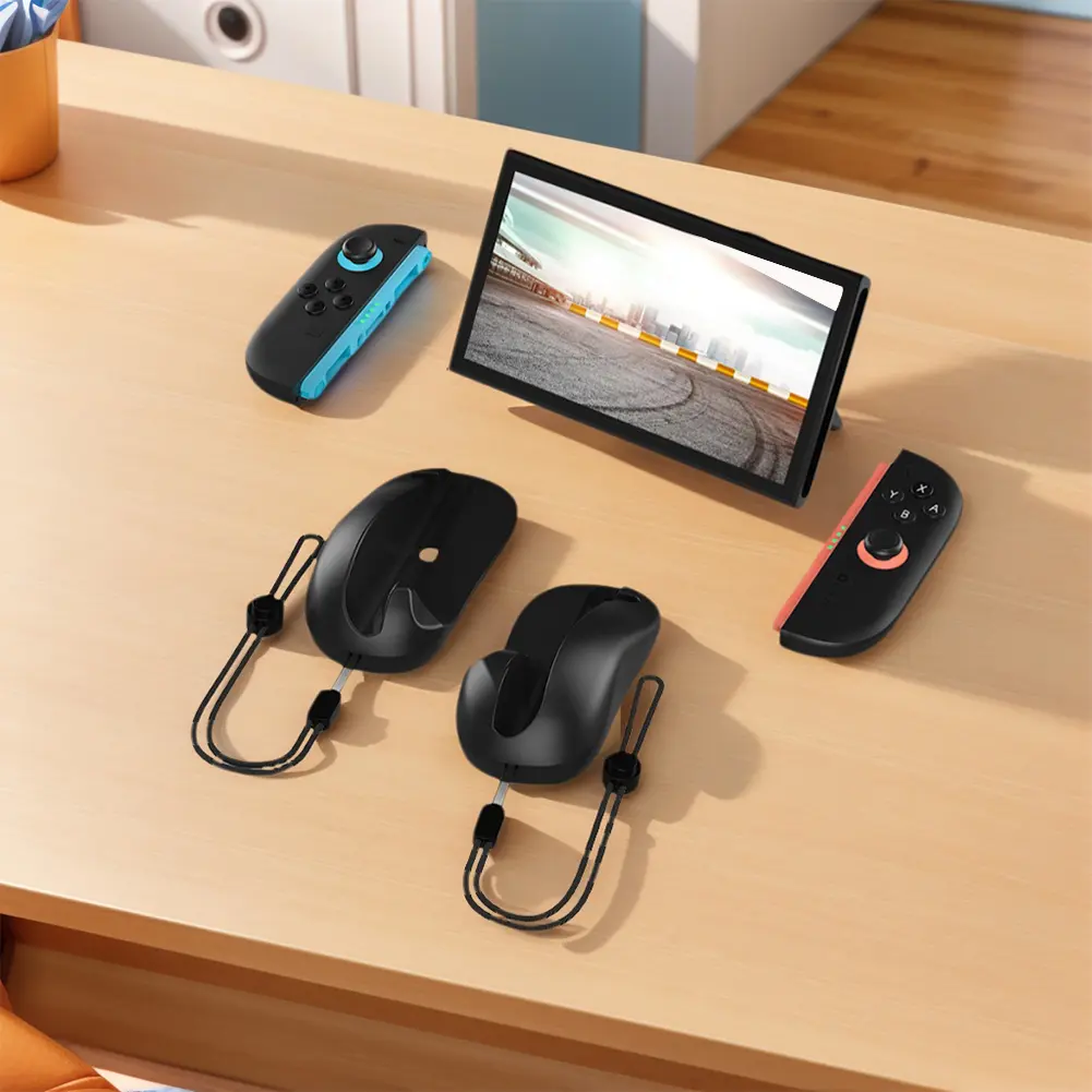 Handle Grip Mouse Base + Silicone Case For Switch 2 Left Right Joy-Con Controller Ergonomic Mice Holder Stand Gaming Accessories