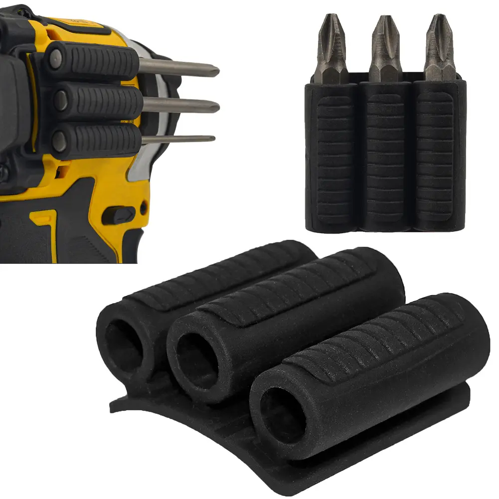Bit Gripper High Strength Adhesive Drill Add-on Bits Holders Mount Attachment Driver Bits Side Holder of Power Drill Or Driver