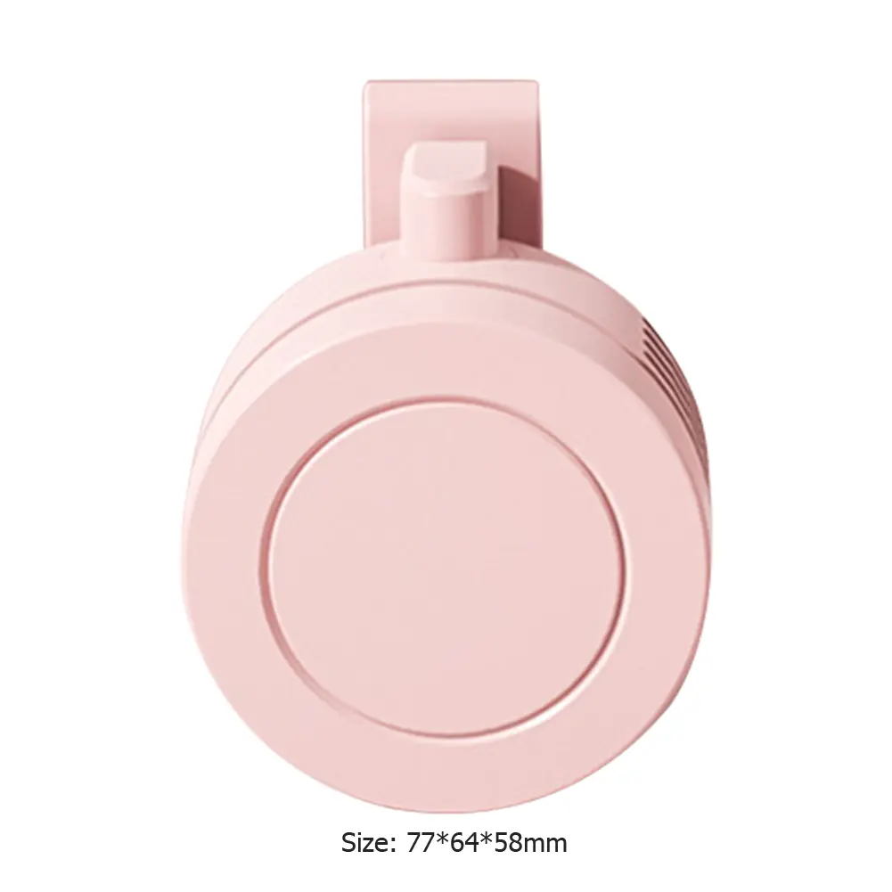 Electric Air Cooling Fan 3 Speeds Bladeless Hanging Fan Portable Mini Air Conditioning Fan 900mAh for Outdoor Home Working