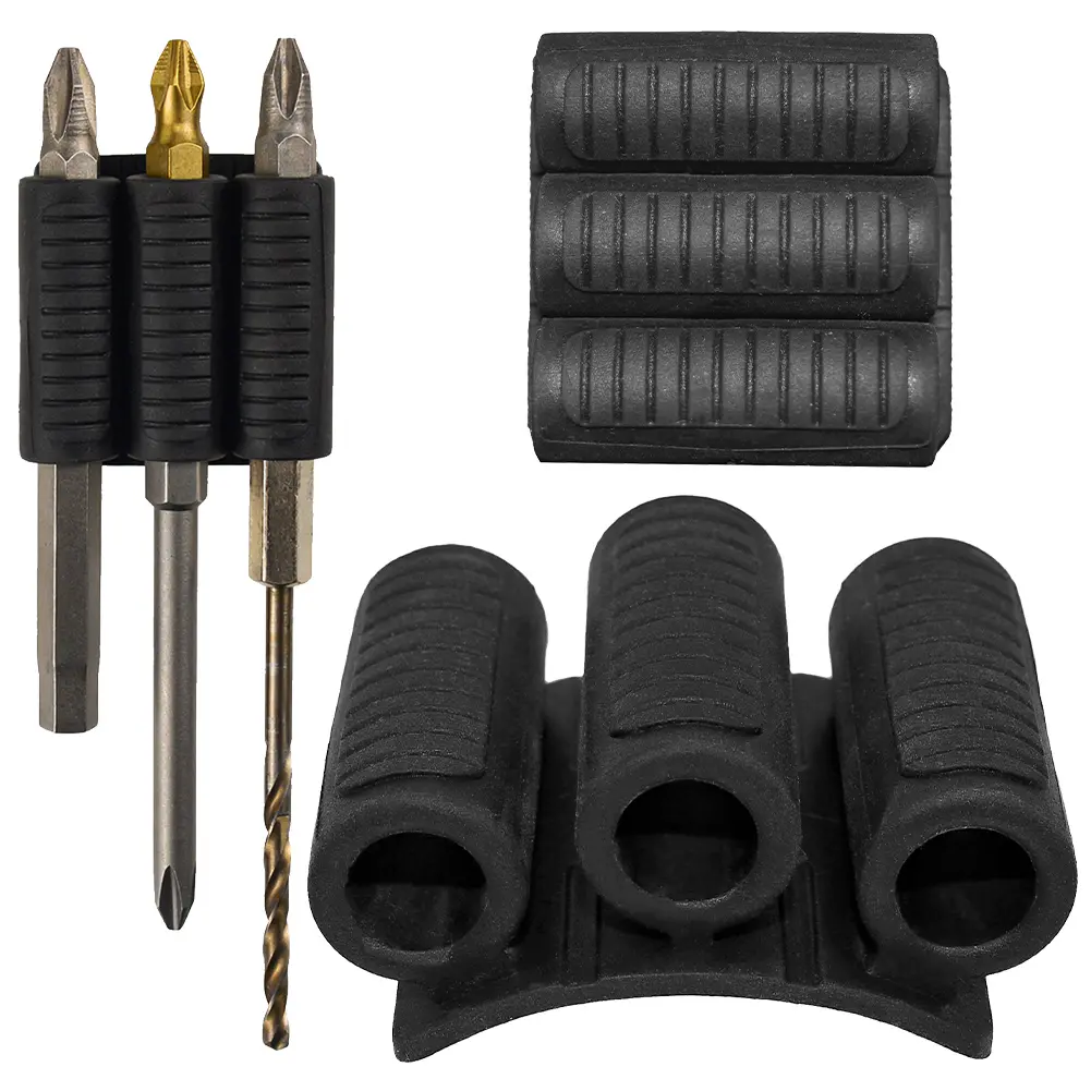 Bit Gripper High Strength Adhesive Drill Add-on Bits Holders Mount Attachment Driver Bits Side Holder of Power Drill Or Driver