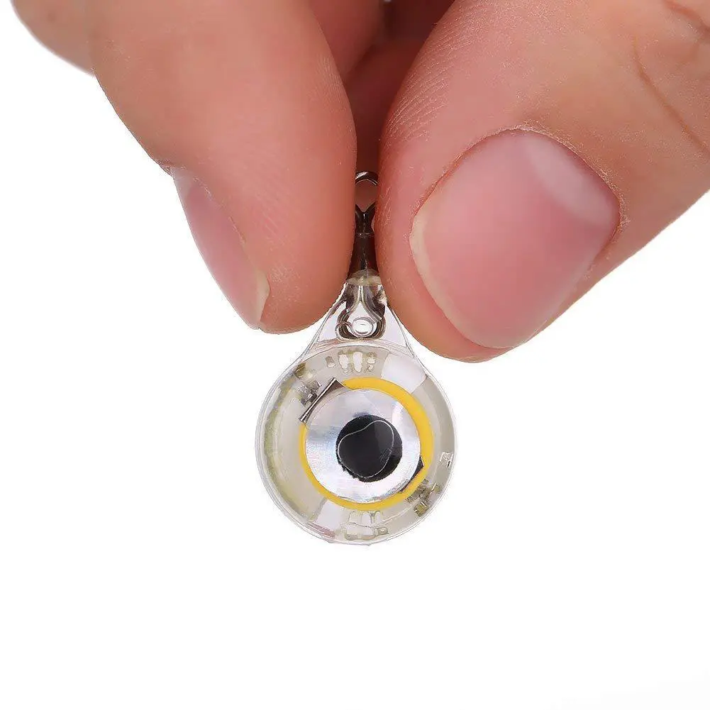 5-20PCS Fishing Lure Trap Light LED Deep Drop Underwater Eye Shape Fishing Squid Bait Luminous Lure Lamp for Attracting Fish