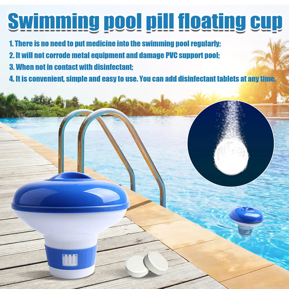 Swimming Pool Floating Chlorine Dispenser Disinfection Automatic Applicator Pump Spa Swimming Pool Accessories